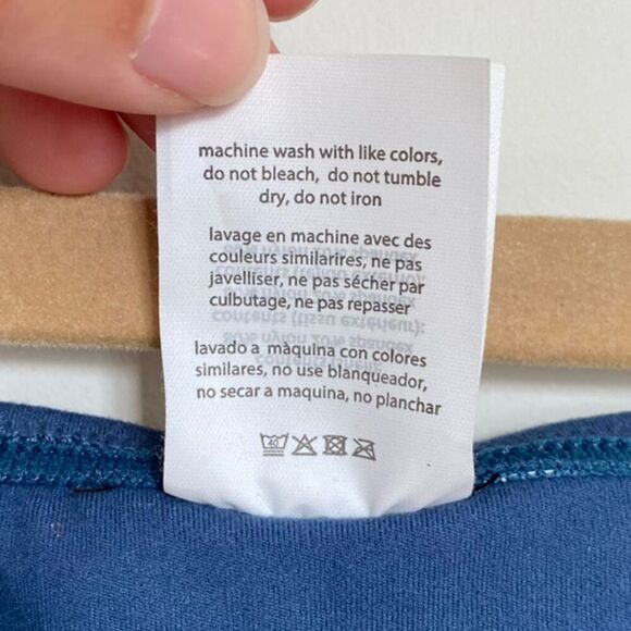 WeWoreWhat Revolve Women's Athletic Boxer Leggings Navy Blue White Piping Size S - Picture 8 of 8